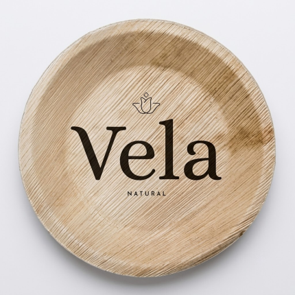 6" / 15 cm Round Palm Leaf Plates