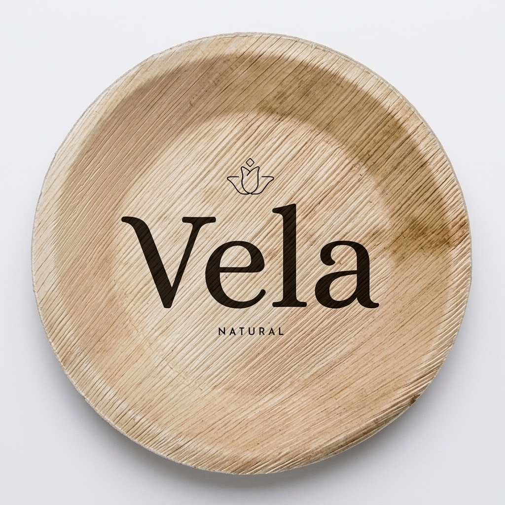 6 15 cm Round Palm Leaf Plates 1 6" / 15 cm Round Palm Leaf Plates - Image 1