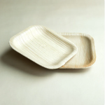 6" (15 cm) Square Palm Leaf Bamboo Plates - Image 4