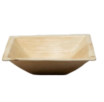 6.5" (16cm) Square Deep Palm Leaf Disposable Bowls - Image 2