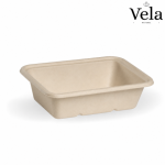 600ml Natural Plant Fibre Takeaway Base - 500/carton