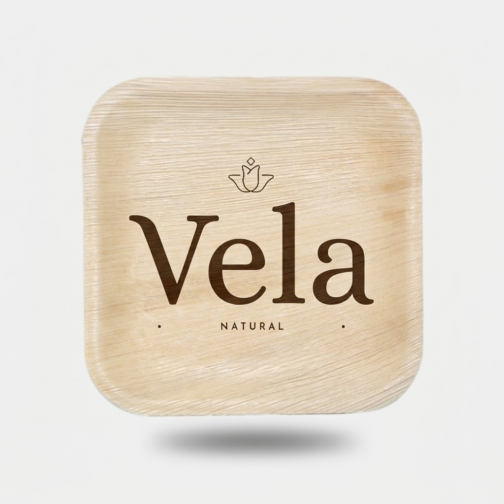 7 (18cm) Square Disposable Palm Leaf Plates 1 7" (18cm) Square Disposable Palm Leaf Plates - Image 1