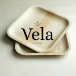 7" (18cm) Square Disposable Palm Leaf Plates - Image 2