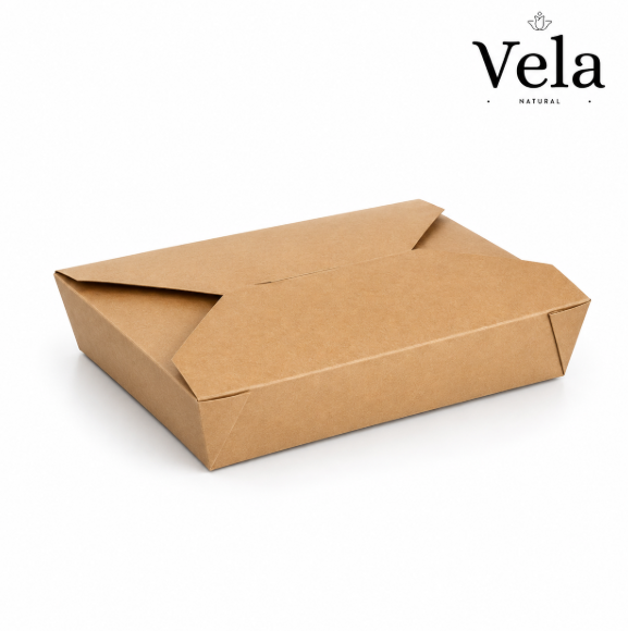 700ml Kraft #2b Hot Food Boxes 700ml Kraft #2b Hot Food Boxe - Image 1