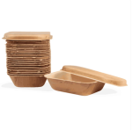 750ml Compostable Bamboo Container Box With Lid - Image 4