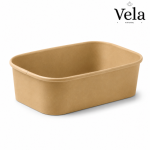 750ml Rectangle PLA lined container, FSC Mix34.30