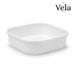 750ml White BioBoard Square Takeaway Base