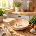 8" (20cm) Large Compostable Round Bamboo Bowls - Image 5