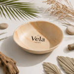 8" (20cm) Large Compostable Round Bamboo Bowls - Image 2