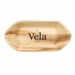 8" Boat Shape Palm Leaf Disposable Plate