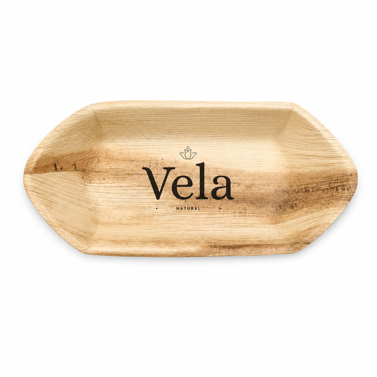 8 Boat Shape Palm Leaf Disposable Plate 8" Boat Shape Palm Leaf Disposable Plate - Image 1
