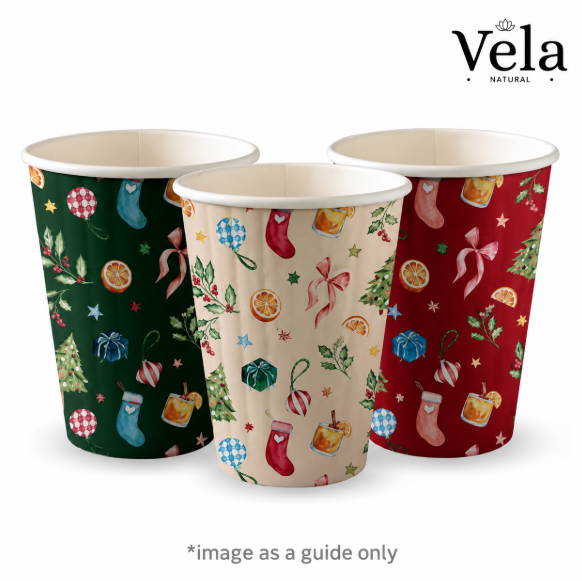 8oz Double Wall Christmas Series BioCups 8oz Double Wall Christmas Series BioCups - Image 1