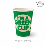 8oz Single Wall Aqueous Lined "I'm a Green Cup"