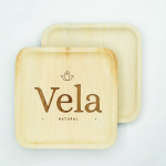 9" (23cm) Square Palm Leaf Disposable Bamboo Plates - Image 4