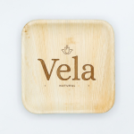 9" (23cm) Square Palm Leaf Disposable Bamboo Plates