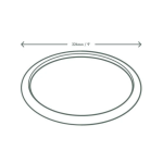 9" Disposable Round Bagasse Plate - Compostable & Eco-friendly - Image 2