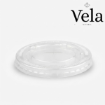 90mm PET Clear Large Straw-Slot Lid