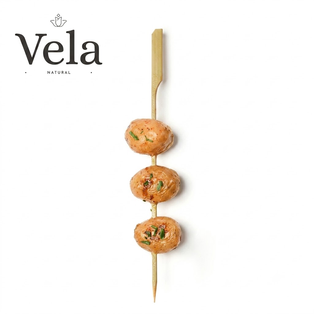 9121efb5-478e-4496-b873-0f18a1746a98 21cm (8.5") Bamboo Paddle Skewers Teppo Gushi Gun Shape - Image 1