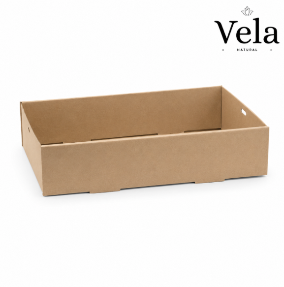 BioBoard Catering Tray - Kraft - Medium - 100ctn BioBoard Catering Tray - Kraft - Medium - 100/ctn - Image 1