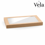 BioBoard Catering Tray PLA Window Lid - Kraft - Medium - 100/ctn