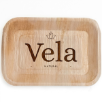 Biodegradable Bamboo Plates - Medium Rectangle 25cm x 15cm