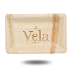 Biodegradable Bamboo Plates - Small Rectangle 16cm x 12cm