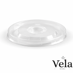 Clear PP Lids to Fit 240ml/8oz White Paper PLA-Lined BioBowl
