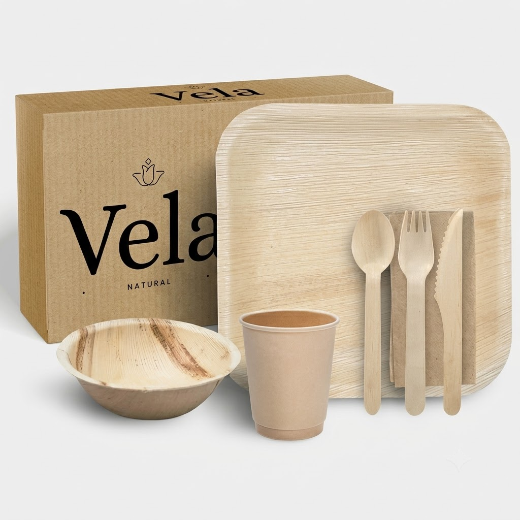 Eco Friendly Picnic Bundle - Bamboo Plates & Bowls Eco Friendly Picnic Bundle - Bamboo Plates & Bowls - Image 1