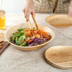 Extra Large 12" (30cm) Compostable Salad Serving Bowl - Image 3