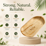 Extra Large 22" x 12" Oval Disposable Palm Leaf Wooden Platter Tray - Image 3