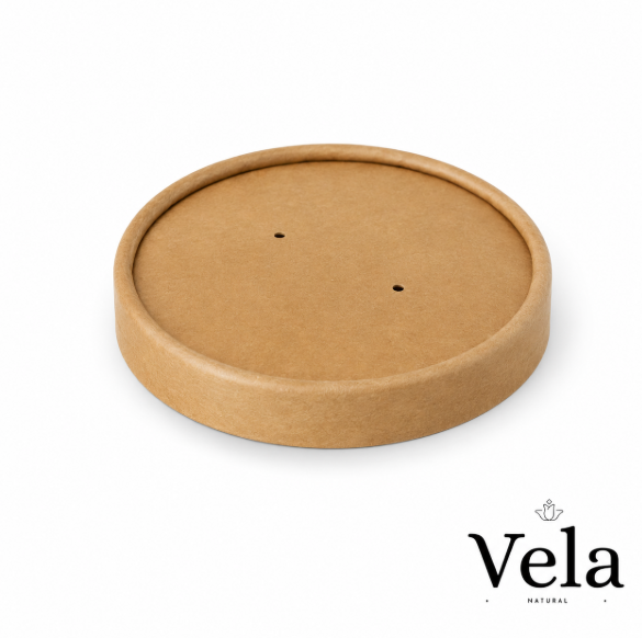 Kraft PLA-Lined Lid to Fit 2632oz Soup Containers Kraft PLA-Lined Lid to Fit 26/32oz Soup Containers - Image 1