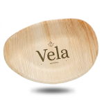 Medium Oval 8" (20cm) Disposable Palm Leaf Plates