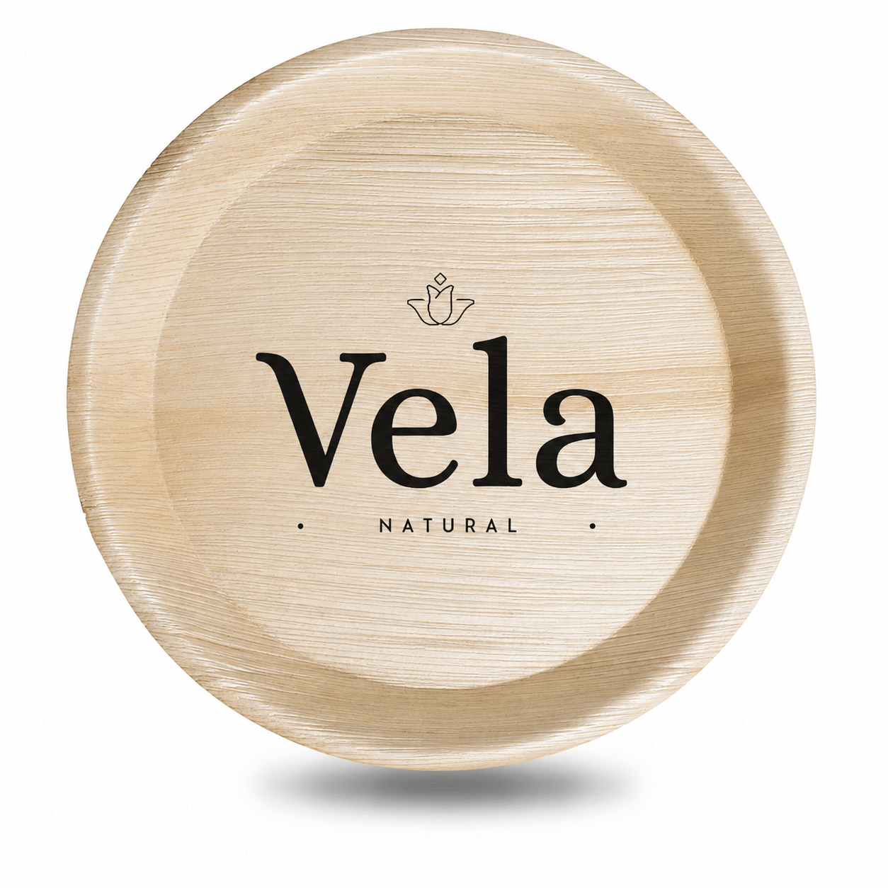 Palm Leaf Bamboo Plates 10" (25cm) Round Disposable Plates Palm Leaf Bamboo Plates - Image 1