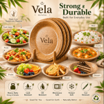 Rice Husk Disposable Plates - Made From 100% Paddy Residue - Image 3