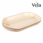 Round Oval Disposable Bamboo Tray - Large 17" x 12" (45cm x 30cm)