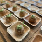 Small 4" (10cm) Square Compostable Bamboo Plates - Image 3