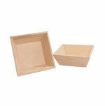 6" x 6" Deep Inclined Wooden Tray - Image 3