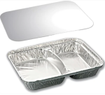 Aluminium Foil Tray 2-Compartment - Image 2