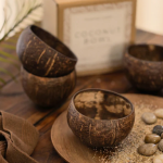 400ml Textured Polished Coconut Bowls - Image 2
