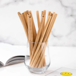 Reusable Bamboo Straws With Cleaning Brush 10pcs - Image 2