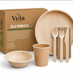 Disposable Round Party Plates - Palm Leaf Plates & Bowls
