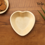Wholesale Heart Shape Palm Leaf Plate - 16 cm / 6"