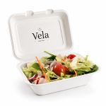 White Clamshell 7" x 5" Disposable Takeaway Box