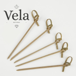 Wooden Bamboo Looped Skewers 9cm (100 pack)