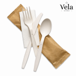 4 in 1 Cornstarch Premium Disposable Cutlery Pack