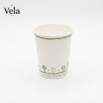8oz Double Wall White Compostable Paper Cup - Small