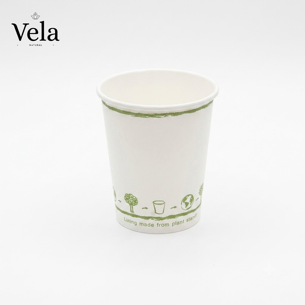 b880ec8d-e0ed-44fa-8c26-7d7a5a2ba37f 8oz Double Wall White Compostable Paper Cup - Small - Image 1