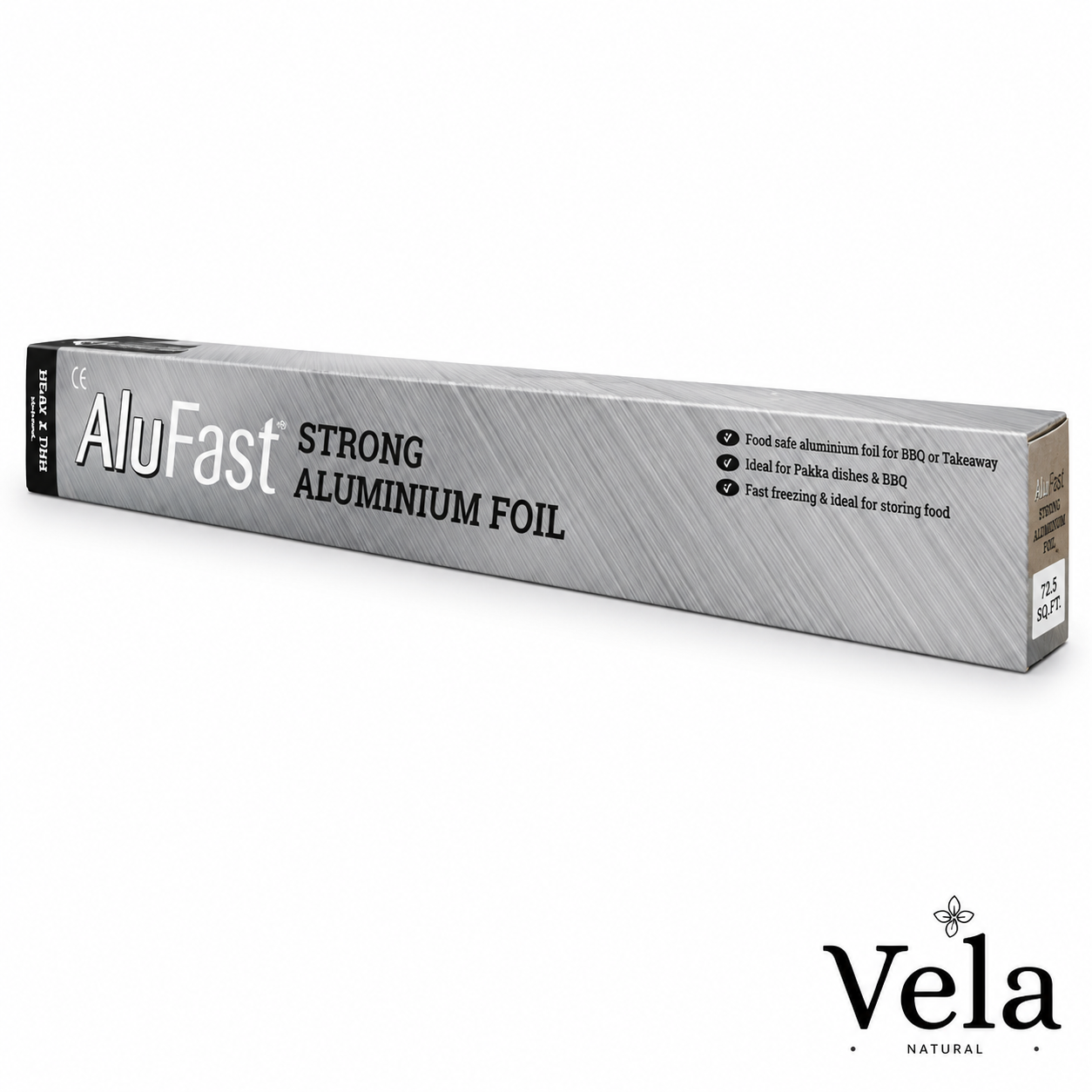 be5a7a06-53fe-4cb9-bc4d-8cb4760326ad XL Aluminium Tin Foil 75 Meter (45cm wide) Cutterbox - Image 1