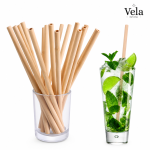 Reusable Bamboo Straws With Cleaning Brush 10pcs