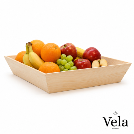 14" x 14" Deep Inclined Wooden Tray
